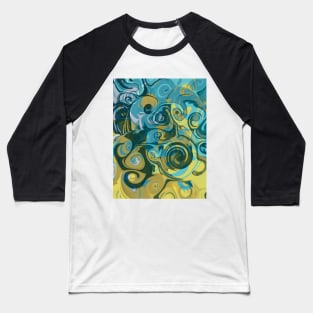 Colourful twirl Baseball T-Shirt